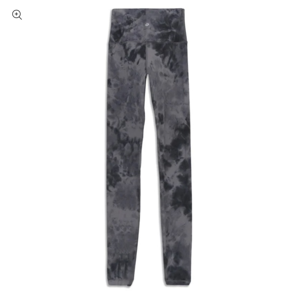 Black/Grey lululemon diamond dye 28” align size 6